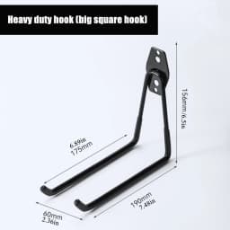 Garage Storage Utility Hooks,Garage Garden Tool Organizer,Hanging Utility Wall Mount Hooks,Heavy Duty Tool Storage Organizer