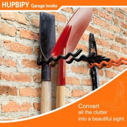 Garage Storage Utility Hooks,Garage Garden Tool Organizer,Hanging Utility Wall Mount Hooks,Heavy Duty Tool Storage Organizer