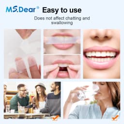 9D Gel White Teeth Cleaning Strips Oral Hygiene Care Double Elastic Teeth Bleaching Strips False Teeth Veneers Tooth Beauty Tool