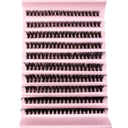 Faux Mink Eyelashes 540Cluster C Curled 9-16mm Mixed Natural Eyelash Extension 3D Russian Strip Personal Eyelash Makeup Tool