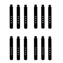 20/12/4PCS Cable Ties Cord Organizer Management Silicone Wire Holder Straps Zip Clips Reusable Tie Wraps Keeperwinder Rubber
