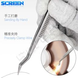 MECHANIC Aax-17 Tin Positioning Tweezers for Precise Clamping of Tin Wire Non-Slip and Wear-Resistant Made of Steel