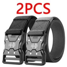 2PC Tactical Waist Belt - Durable Automatic Buckle, Perfect for Outdoor Adventures, Unisex Accessories for Men and Women