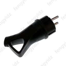 EU Rubber Waterproof Socket Plug Electrial Grounded European Connector With Cover IP54 For DIY Power Cable Cord 16A 250V