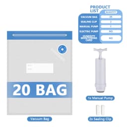 3D Printer Filament Vacuum Bag with USB Rechargeable Electric Air Pump, Vacuum Sealing for PLA ABS PETG Filament Storage