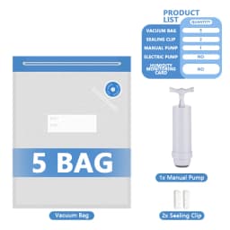 3D Printer Filament Vacuum Bag with USB Rechargeable Electric Air Pump, Vacuum Sealing for PLA ABS PETG Filament Storage