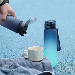 Gradient Water Bottle - 1000ml/600ml/750ml Capacity Outdoor Camping Gym Suitable Holiday Gift Birthday
