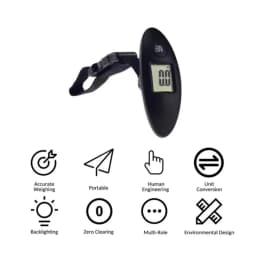 40kg/100g Portable Luggage Scale High Precision Travel Digital Hanging Scales With Webbing Belt LCD Digital Electronic Luggage