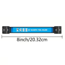 8,12,18,24inch Magnetic Tool Holder Heavy Duty Tool Bar,Space Saving Metal Organizer Rack Tool for Workshop Garage Home