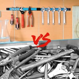 8,12,18,24inch Magnetic Tool Holder Heavy Duty Tool Bar,Space Saving Metal Organizer Rack Tool for Workshop Garage Home