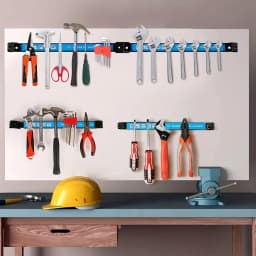 8,12,18,24inch Magnetic Tool Holder Heavy Duty Tool Bar,Space Saving Metal Organizer Rack Tool for Workshop Garage Home