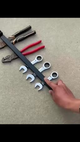 8,12,18,24inch Magnetic Tool Holder Heavy Duty Tool Bar,Space Saving Metal Organizer Rack Tool for Workshop Garage Home