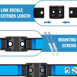 8,12,18,24inch Magnetic Tool Holder Heavy Duty Tool Bar,Space Saving Metal Organizer Rack Tool for Workshop Garage Home