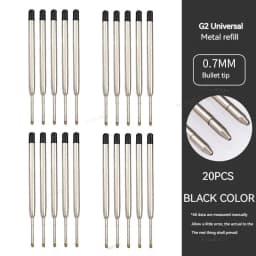 5/10/20pcs L:3.9 In/99mm Ballpoint Pen G2 Refills for Medium Point blue red Black Ink Rods for Writing Office Stationery