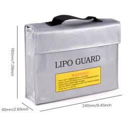 Lipo Guard Safety Bag Fireproof Explosion-Proof Portable Lipo Safety Bag for RC FPV Racing Drone Car Battery Safe
