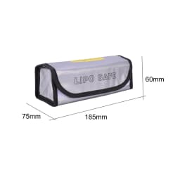 Lipo Guard Safety Bag Fireproof Explosion-Proof Portable Lipo Safety Bag for RC FPV Racing Drone Car Battery Safe