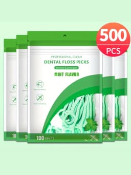500/300/100pcs ultra-fine mint flavored toothpicks, safe high-end toothpick sticks, plastic toothpicks