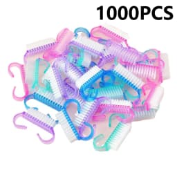 50/1pcs Plastic Nail Art Brushes Mix Color Nail Hand Scrubbing Cleaning Brush Dust Cleaner Nail Art Manicure Soft Remover Tools