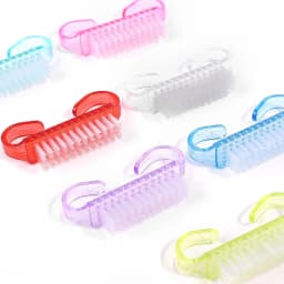 50/1pcs Plastic Nail Art Brushes Mix Color Nail Hand Scrubbing Cleaning Brush Dust Cleaner Nail Art Manicure Soft Remover Tools