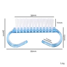 50/1pcs Plastic Nail Art Brushes Mix Color Nail Hand Scrubbing Cleaning Brush Dust Cleaner Nail Art Manicure Soft Remover Tools