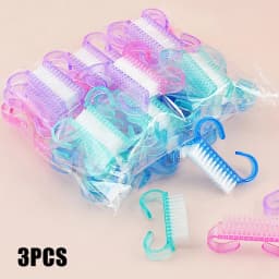 50/1pcs Plastic Nail Art Brushes Mix Color Nail Hand Scrubbing Cleaning Brush Dust Cleaner Nail Art Manicure Soft Remover Tools