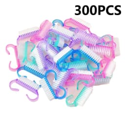 50/1pcs Plastic Nail Art Brushes Mix Color Nail Hand Scrubbing Cleaning Brush Dust Cleaner Nail Art Manicure Soft Remover Tools