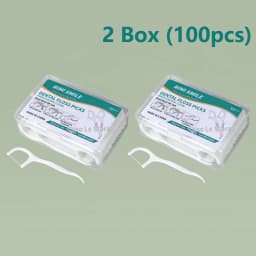 1/2/5/10 Box Portable Disposable Dental Floss Plastic Toothpick High-tension Dental Floss Stick Dental Floss Box Oral Care