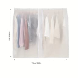 1pc Household Clothing Dust-proof Cover Translucent Dust-proof Clothing Cover Wardrobe Storage Suit Hanging Bag Dust-proof Bag