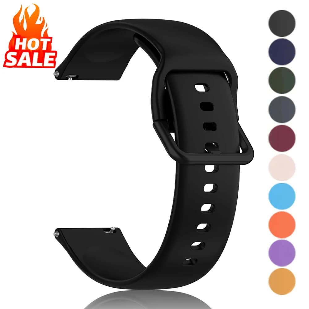 Strap For Amazfit Bip Max/6 5/balance 3 2/Active Max/2/GTS 4 Series Silicone Correa Bracelet 20mm/22mm Quick Release Watch Band