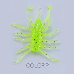 2023 Supercontinent 12Pcs/lot water spider Silicone Lures Worm 38mm/1.42g Fishing Lures Attractive Shrimp odor salt Wobbler