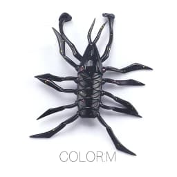 2023 Supercontinent 12Pcs/lot water spider Silicone Lures Worm 38mm/1.42g Fishing Lures Attractive Shrimp odor salt Wobbler