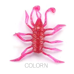 2023 Supercontinent 12Pcs/lot water spider Silicone Lures Worm 38mm/1.42g Fishing Lures Attractive Shrimp odor salt Wobbler