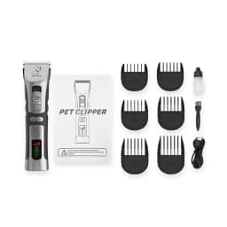 High Power Smart Dog Clippers Grooming Trimmer Pet Haircut Machine for Dogs Grooming Cutter Rechargeable Detachable Blade