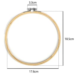 10pcs/Set 10-30cm Wooden Embroidery Hoops Frame Set Bamboo Embroidery Hoop Rings For DIY Cross Stitch Needle Craft Tool