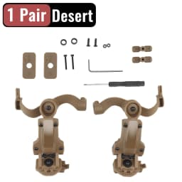 Headset Bracket Multiangle Rotation Helmet Rail Adapter Fit OPS Core ARC and Team Wendy Rail Headphone Mount
