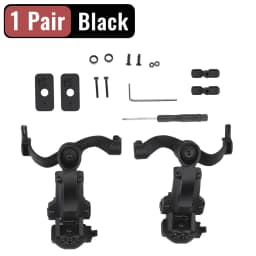 Headset Bracket Multiangle Rotation Helmet Rail Adapter Fit OPS Core ARC and Team Wendy Rail Headphone Mount
