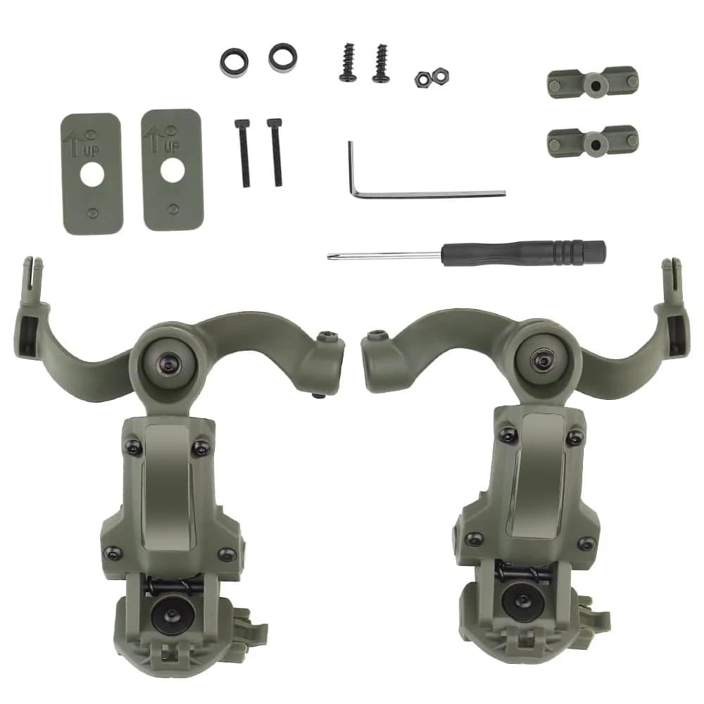 Headset Bracket Multiangle Rotation Helmet Rail Adapter Fit OPS Core ARC and Team Wendy Rail Headphone Mount
