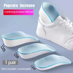 1 Pair of Halloween Decorations 1.5/2.5/3.5 cm Arch Support Height Increase Insole Elastic Lift Men's and Women's Insoles