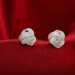 Hot trend 925 Sterling Silver Pretty ball necklace stud earrings for woman Jewelry sets Fashion Party wedding accessories gifts