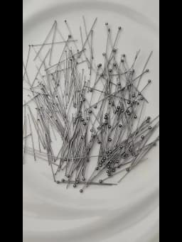 100Pcs/Lot Stainless Steel Headpin Diy Jewelry Accessories Earrings Beading Eye Pins Flat Head Pins For Jewelry Making Supplies
