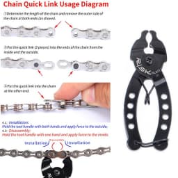 Mini Chain Quick Link Tool Bicycle Chain Link Plier Mountain Bike Chain Clamp Magic Buckle Removal Installation Hand Tools