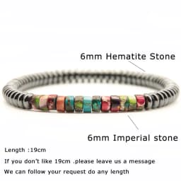 Minimalist Natural Wood Bracelets Unisex 6mm Hematite Imperial Beaded Braslet Meditation Yoga Braclet Leisure Accessories Joias