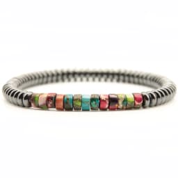 Minimalist Natural Wood Bracelets Unisex 6mm Hematite Imperial Beaded Braslet Meditation Yoga Braclet Leisure Accessories Joias
