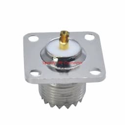 2PCS UHF SL16 SO239 SO-239 Female Jack Socket Chassis Panel Mount Connector 2Hole 4hole Flange Coax Adapter Fast Delivery