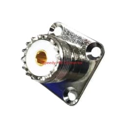 2PCS UHF SL16 SO239 SO-239 Female Jack Socket Chassis Panel Mount Connector 2Hole 4hole Flange Coax Adapter Fast Delivery