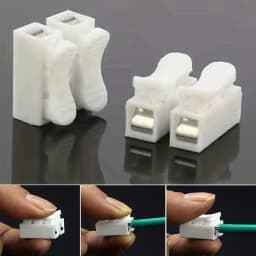 20pcs No Solding Welding Quick 2P Cable Wire Connector No Screw Terminal Block Spring Clamp
