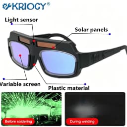 Automatic Darkening Dimming Welding Glasses Anti-glare Argon Arc Welding Glasses Welder Eye Protection Goggles Tools