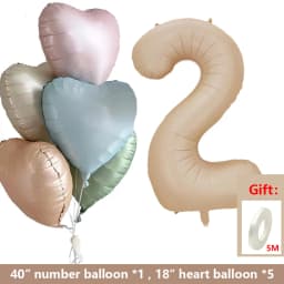 40inch Prince Crown Number Foil Balloons 1st Birthday Party Decorations Kids Boy Girl First One Year Anniversary Globos Supplies