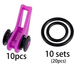 Fishing Bait Keeper 10PCS Mixed Colors Secure Holder Hook Ring Worm Lure Clasp Angle Hanger for Rod Jig Casting Tackle