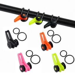 Fishing Bait Keeper 10PCS Mixed Colors Secure Holder Hook Ring Worm Lure Clasp Angle Hanger for Rod Jig Casting Tackle